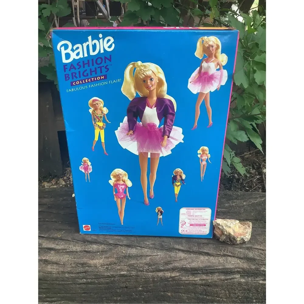 Vintage 1992 Fashion Brights Barbie Doll Toys R Us Limited Edition Neon Mattel